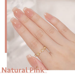 GAOY gel nude, curado con lámpara UV/LED en 60 segundos.