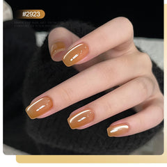 Esmalte GAOY ojo de gato Amarillo: brillo luminoso para uñas destacadas.