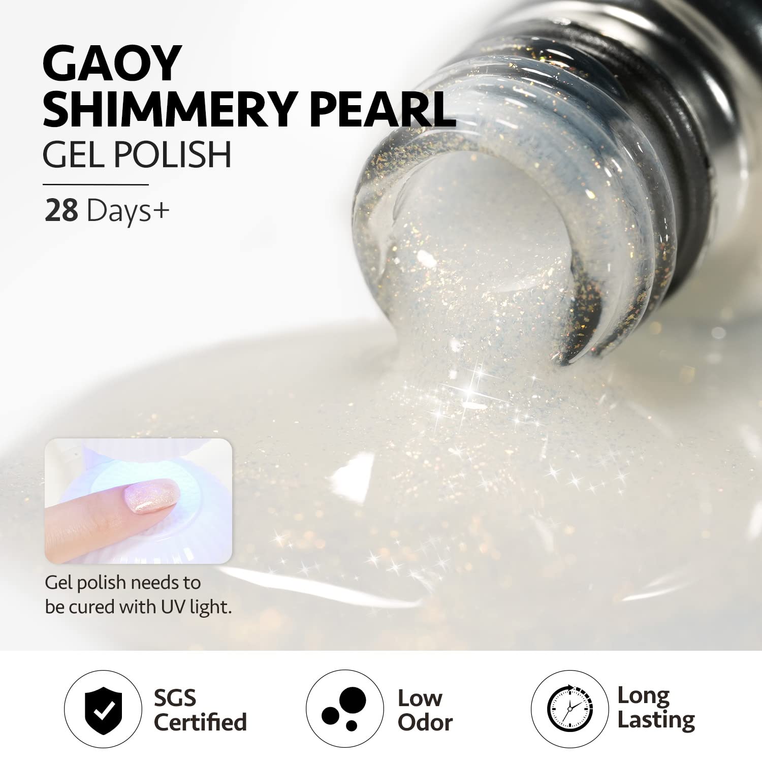 GAOY Esmalte gel jelly, olor reducido frente a esmaltes tradicionales.