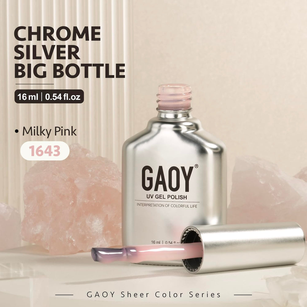GAOY Esmalte gel translúcido: olor reducido para una aplicación más cómoda.
