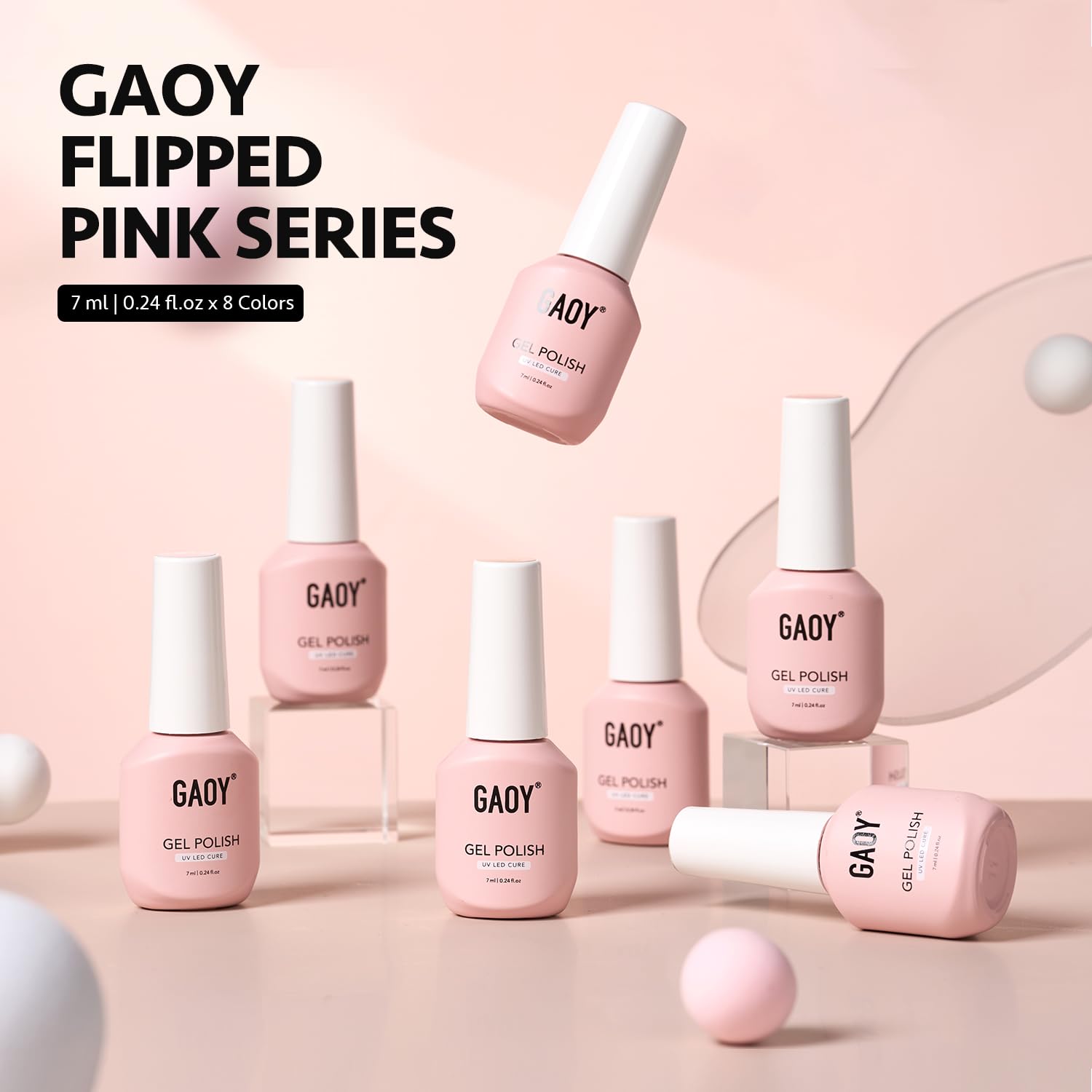 GAOY set de gel pastel para manicuras en casa estilo de salón