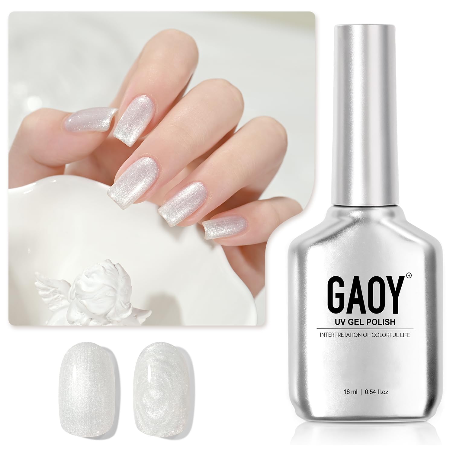 GAOY Pearl Gel con acabado perlado para uñas elegantes