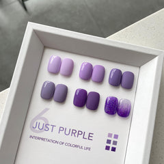 GAOY esmalte gel purpura, acabado mate para estilos invernales.