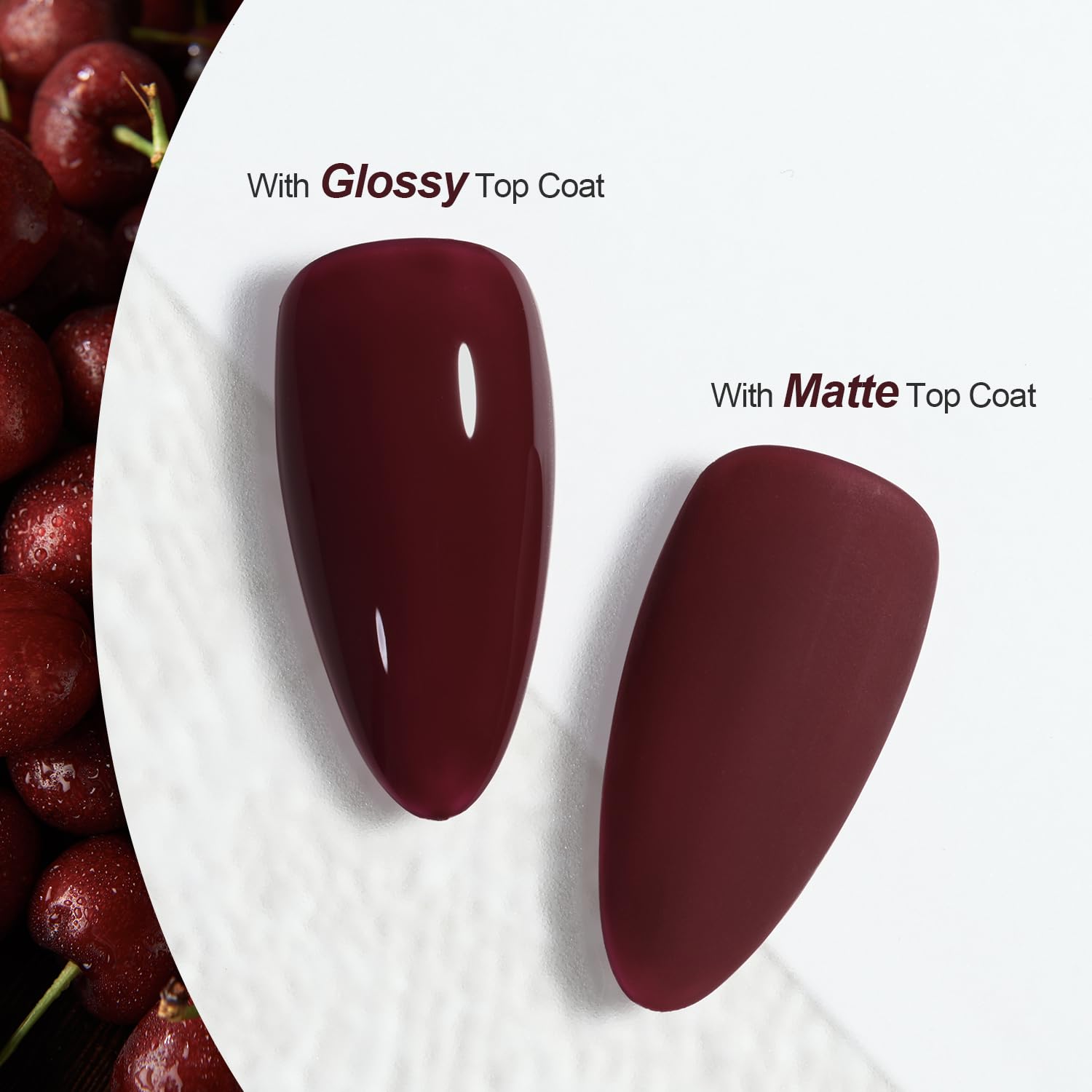 GAOY Esmalte Gel Rojo 1149 con acabado brillante para uñas