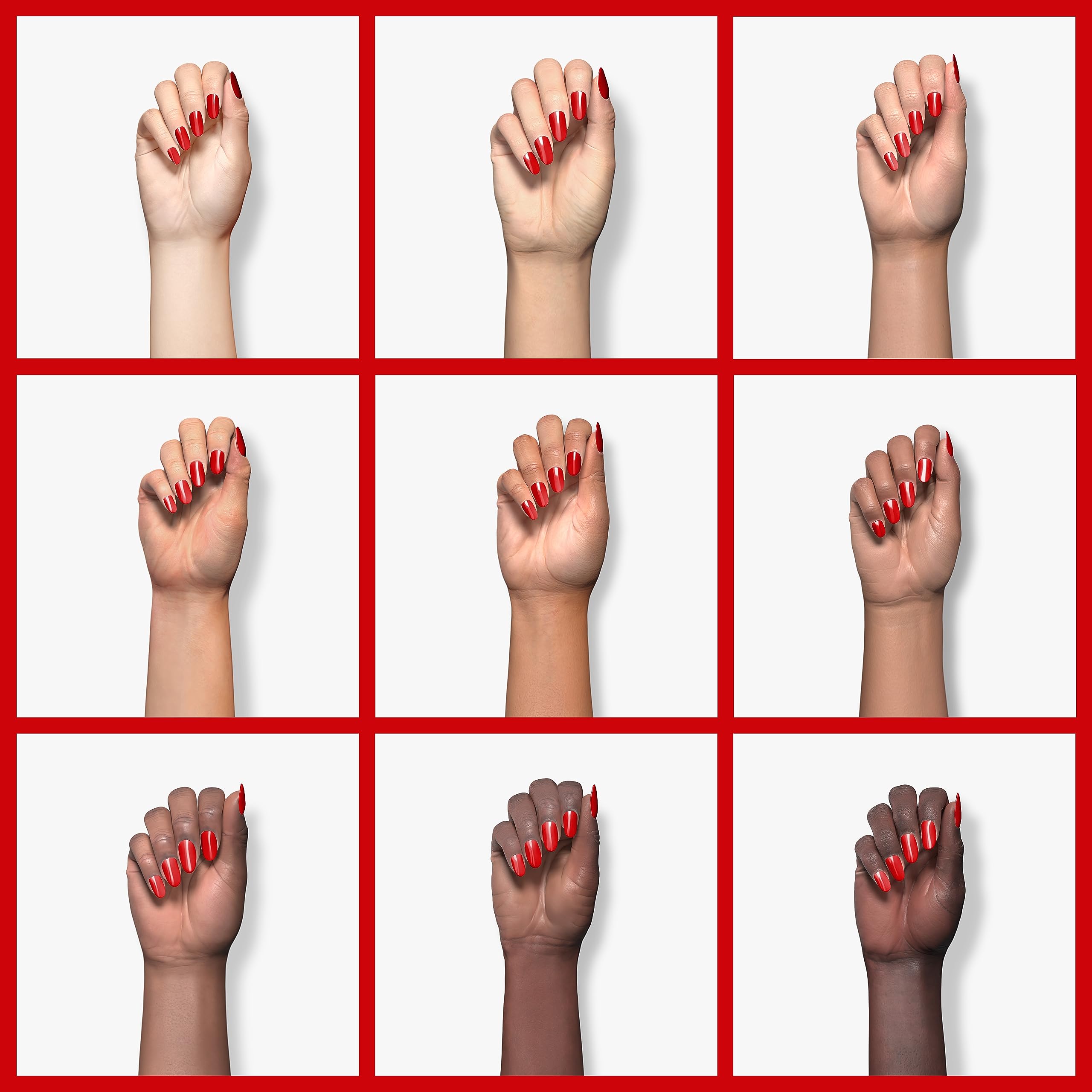 GAOY esmalte gel rojo 1177, acabado brillante para uñas pulidas