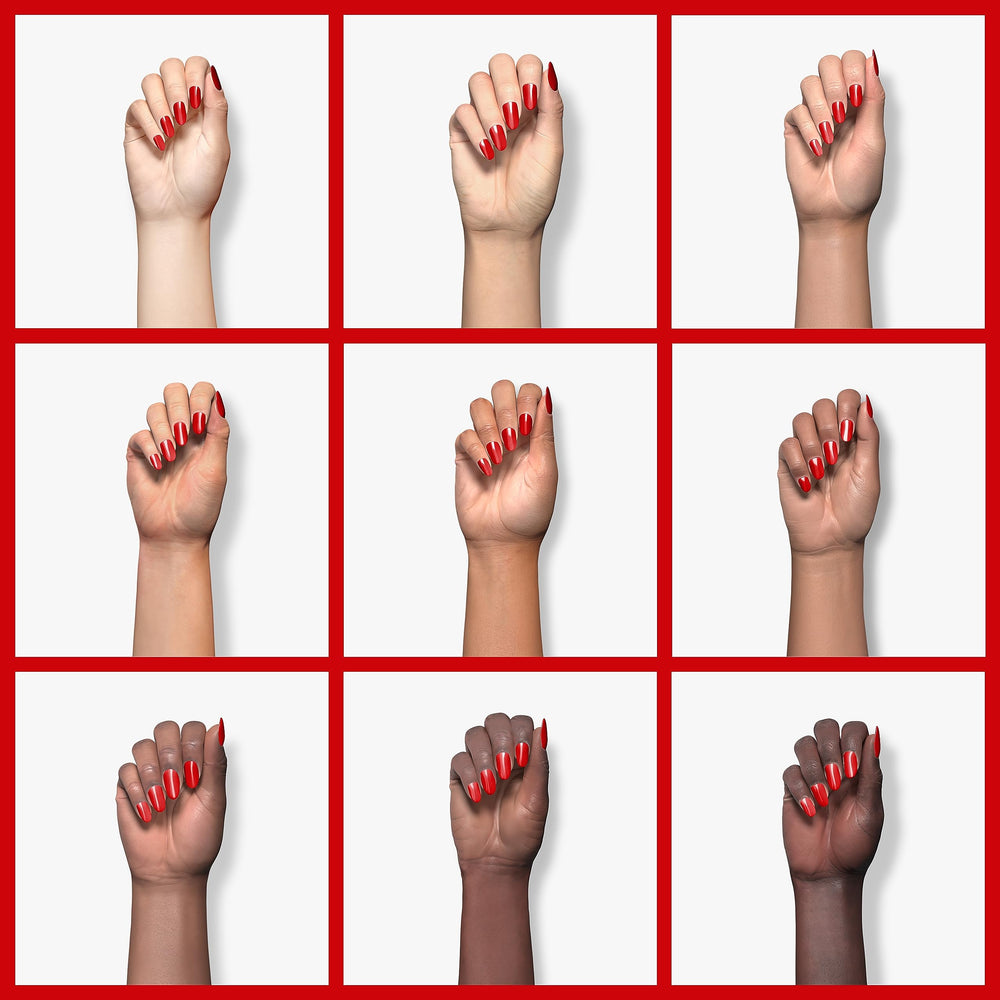 GAOY esmalte gel rojo 1177, acabado brillante para uñas pulidas