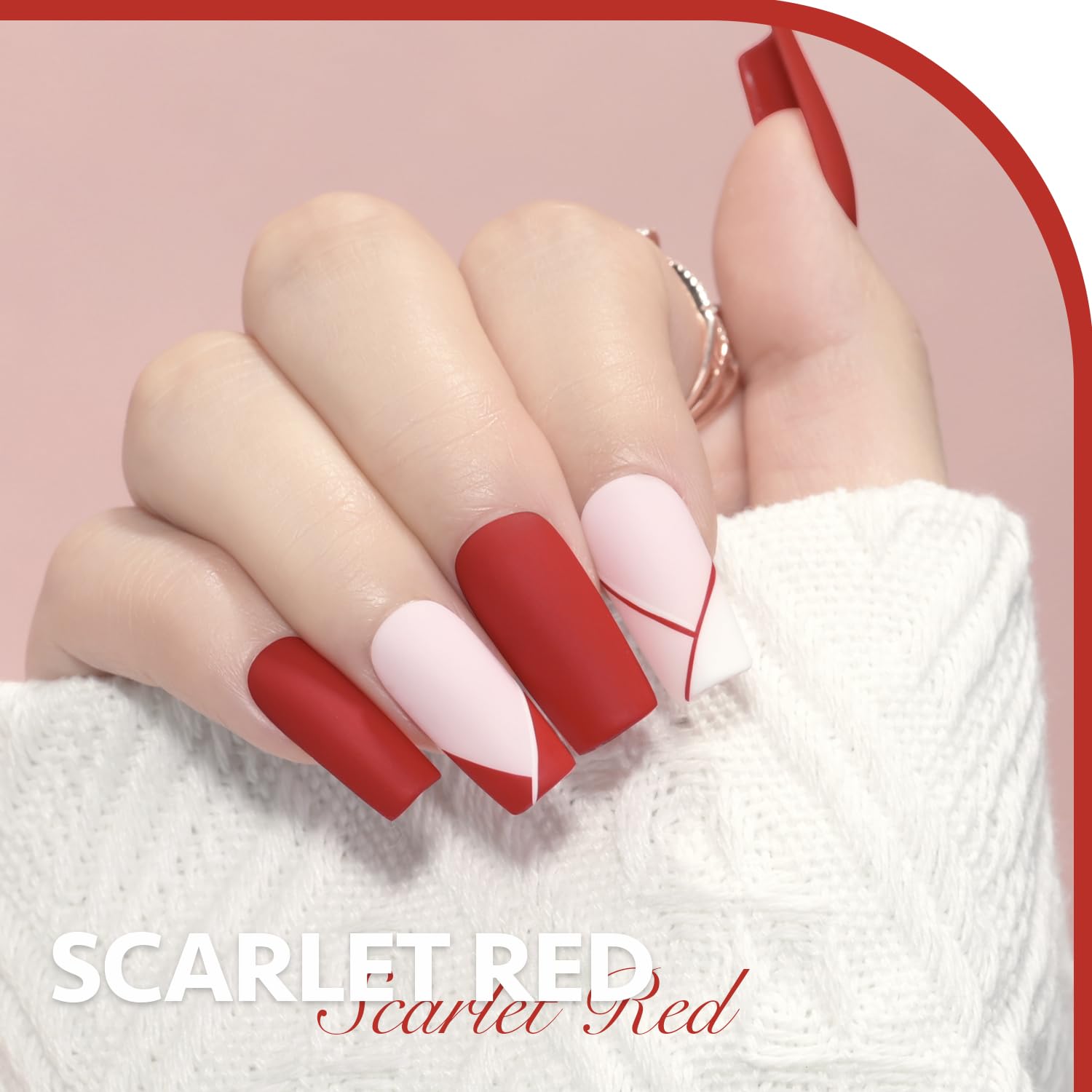 GAOY esmalte gel rojo 1177, envase de 16 ml para múltiples manicuras