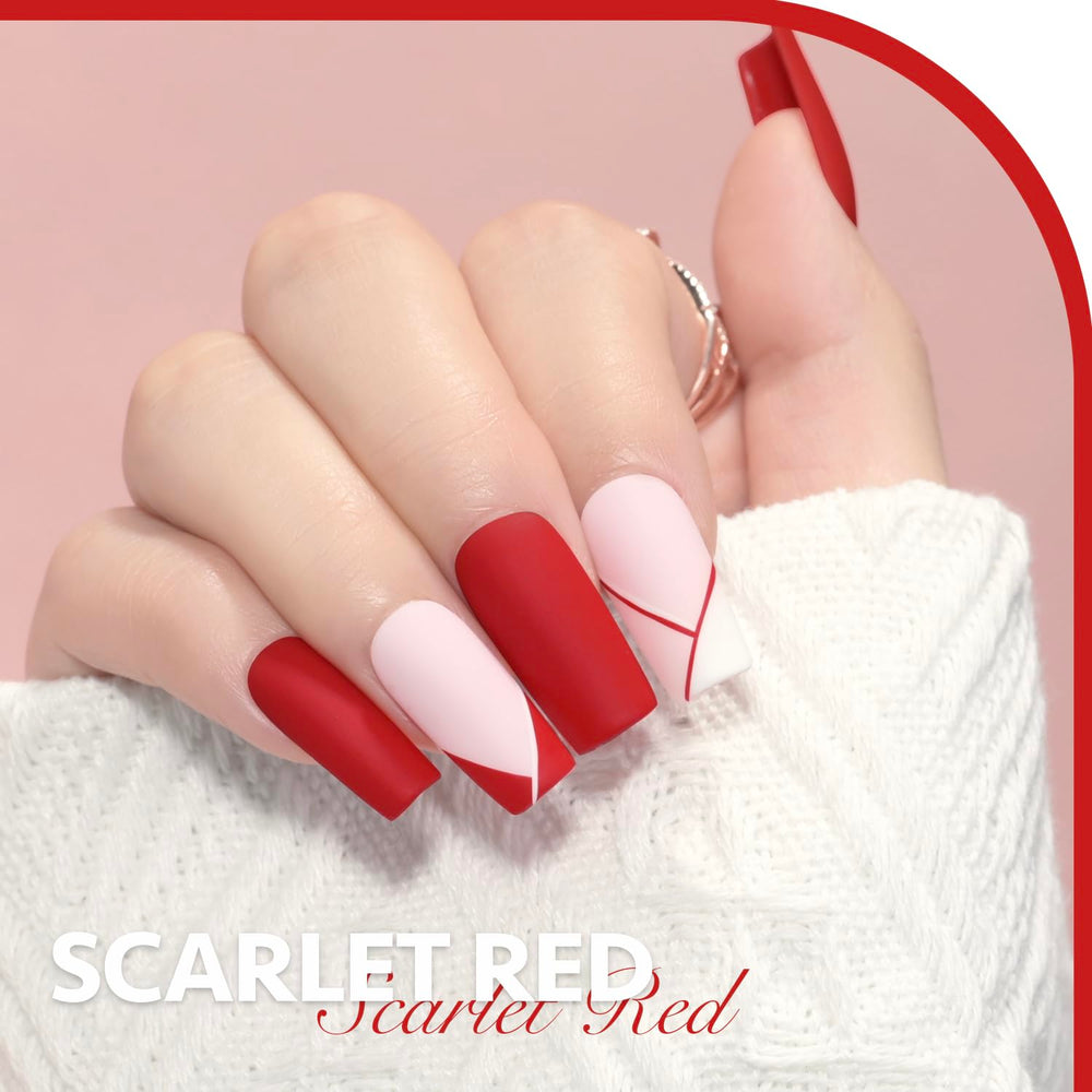 GAOY esmalte gel rojo 1177, envase de 16 ml para múltiples manicuras