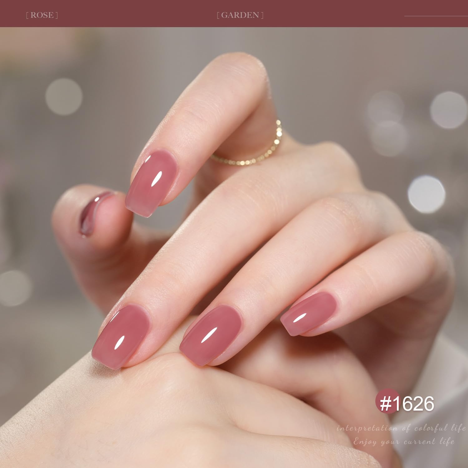 GAOY esmalte gel rojo para un tono intenso y llamativo