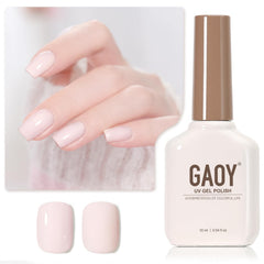 GAOY Esmalte Gel Rosa 16 ml, acabado rosado suave para manicura duradera.