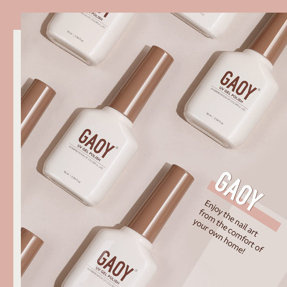 GAOY gel translúcido de 16 ml para uñas de larga duración
