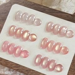 GAOY esmalte gel rosa suave con efecto ojo de gato para uñas elegantes.