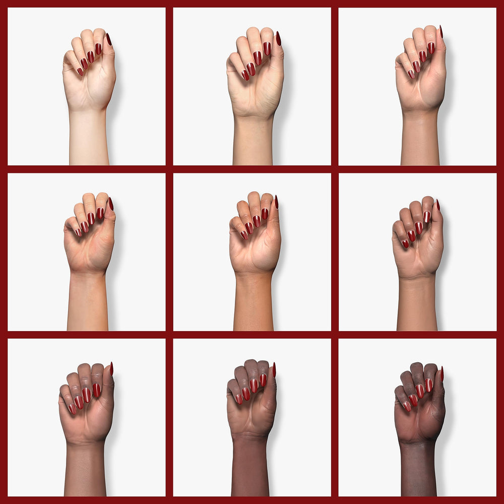GAOY Esmalte gel Sheer Red con acabado jelly brillante para uñas llamativas.