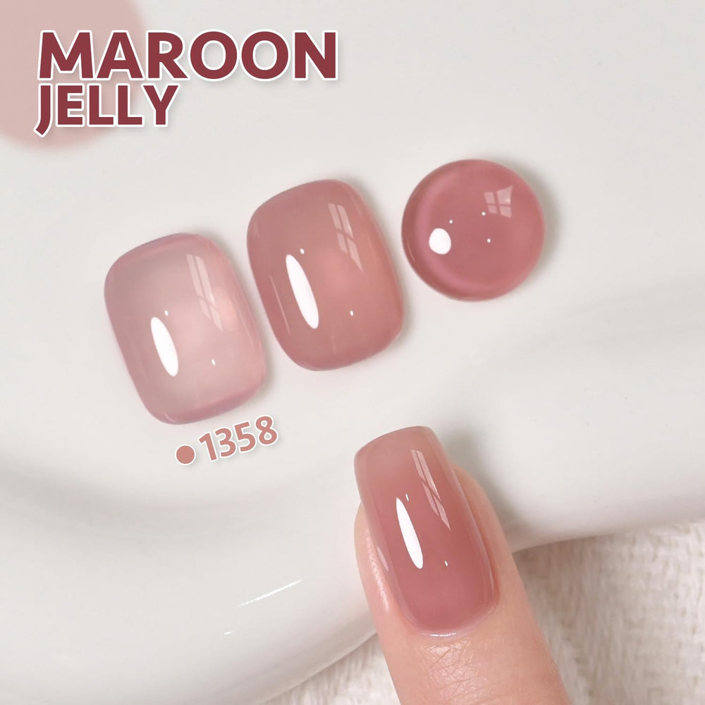 GAOY tono marrón claro y blanco para diseños elegantes de uñas.