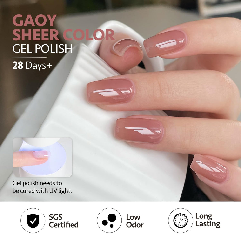 GAOY curado con luz UV: secado rápido en sesenta segundos.