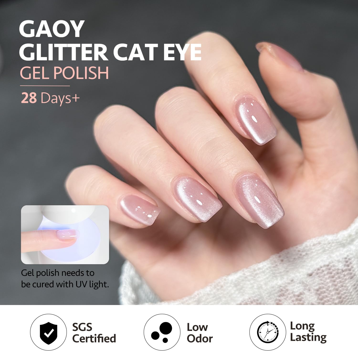 GAOY Esmalte gel con base y capa superior para mayor durabilidad
