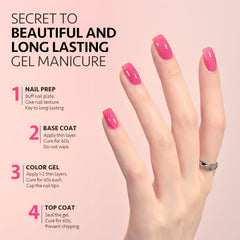 GAOY Jelly Gel Esmalte de gel se cura en lámpara UV en 60 segundos