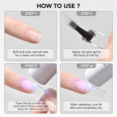 GAOY extensiones de uñas con duración prolongada al utilizar gel