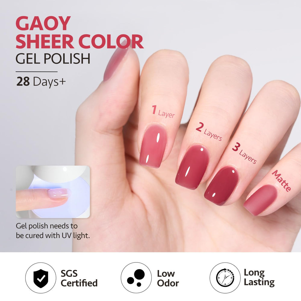 GAOY Frasco de 16 ml para esmalte gel, duracion prolongada.