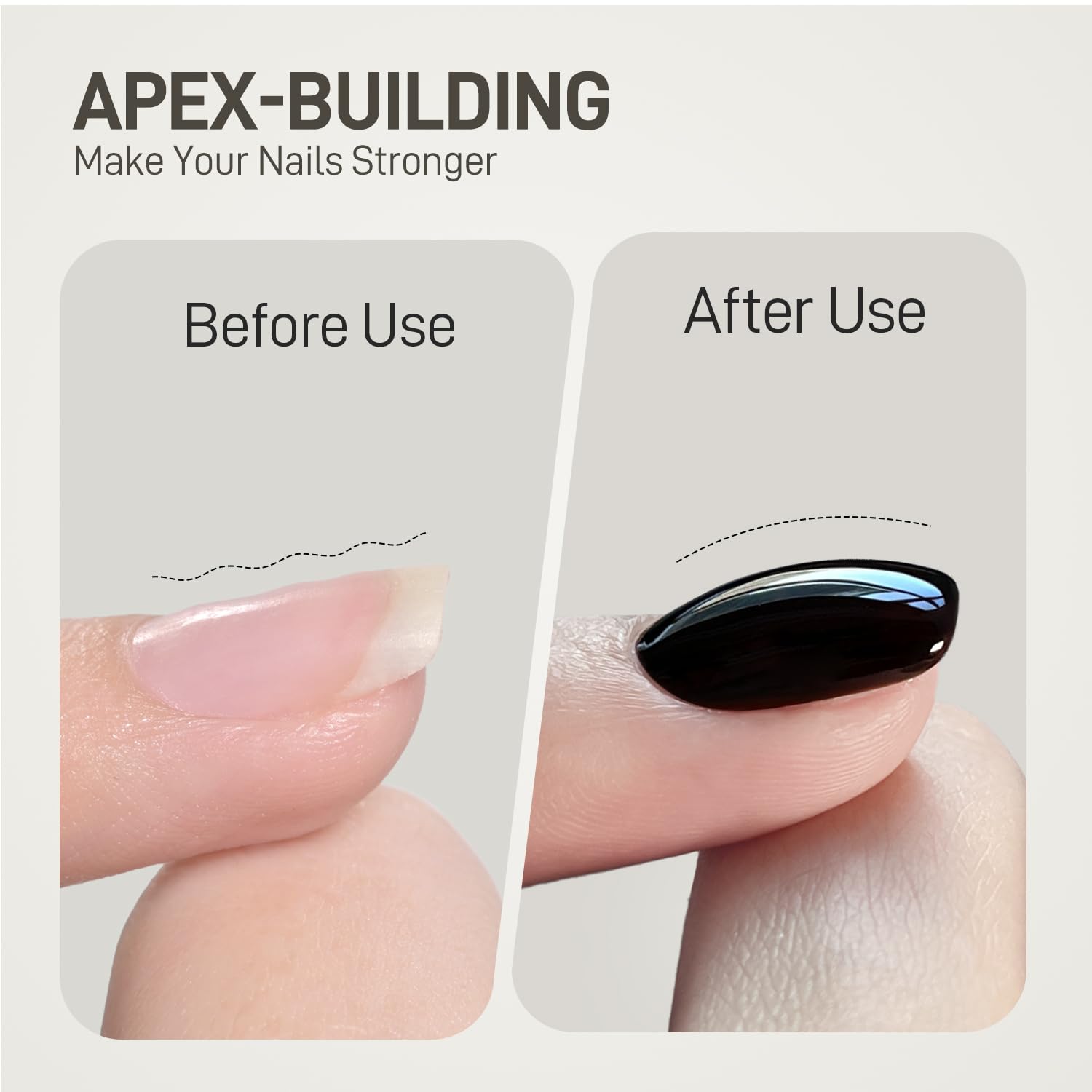 GAOY Builder Top Coat Gel: acabado brillante para uñas de gel, sin necesidad de limpiar.