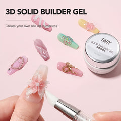 GAOY gel constructor sin pegajosidad, aplicación limpia y rápida.