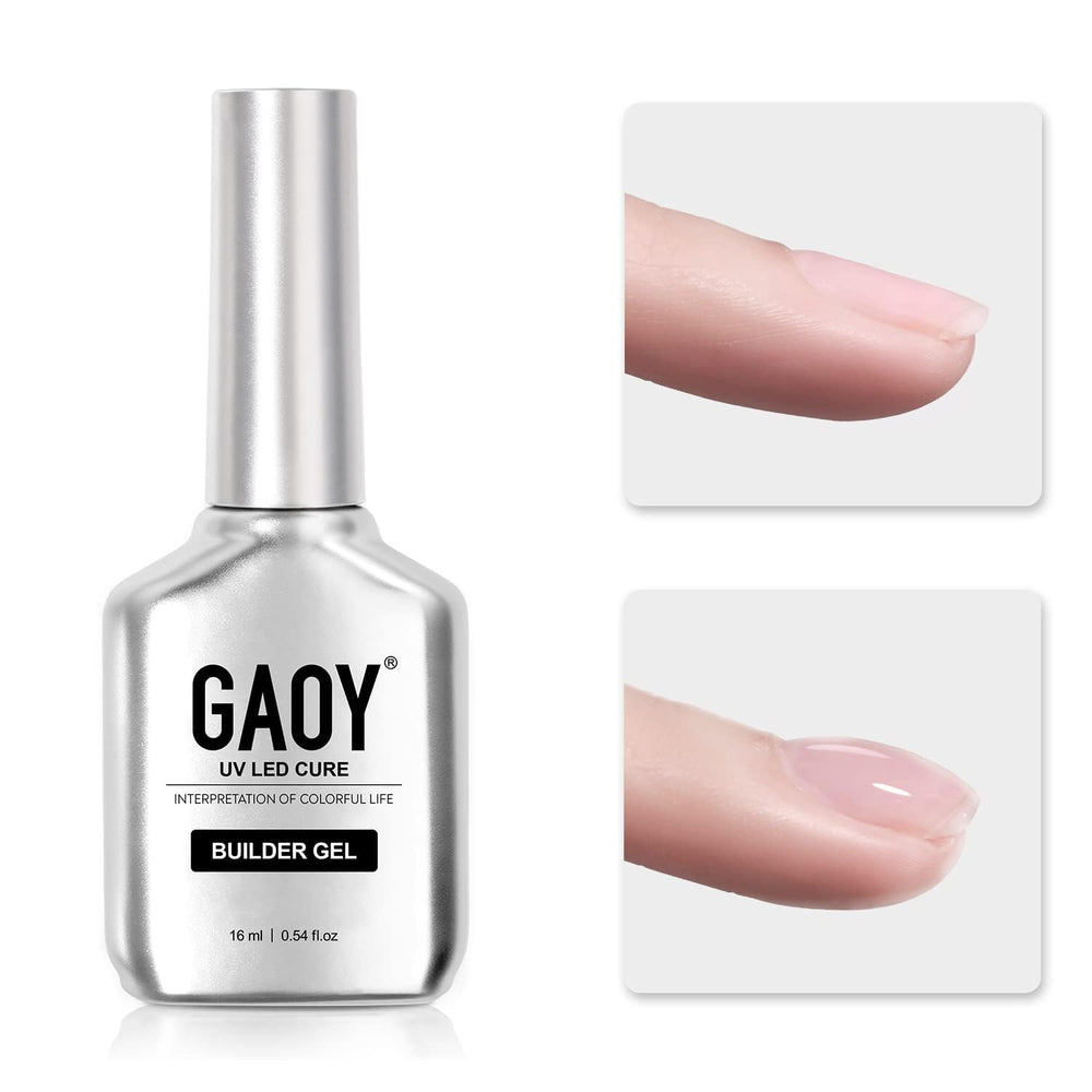 GAOY gel de construcción 16ml en botella para reforzar y extender uñas.