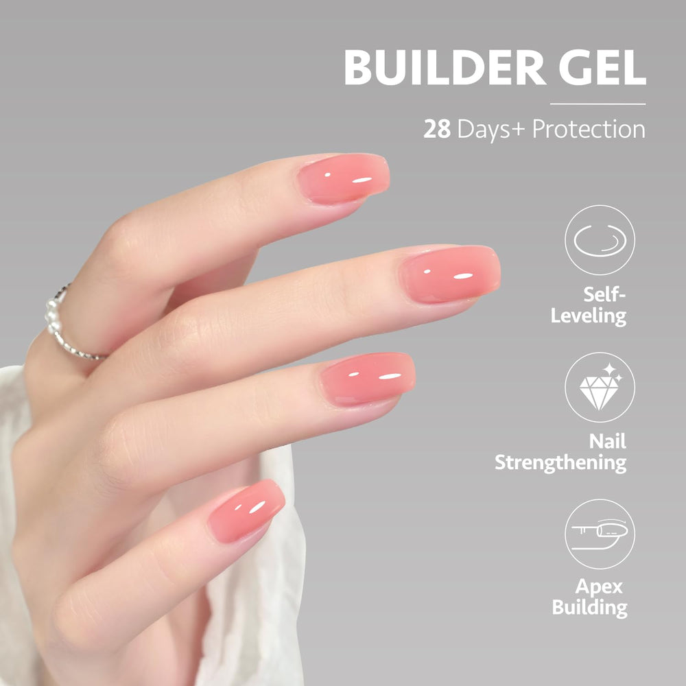 Curado UV de 60 segundos para GAOY gel de construcción rosa.