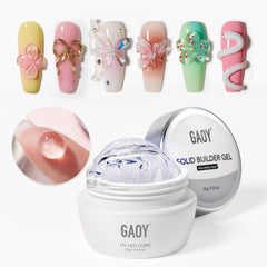 GAOY gel escultura 3D para uñas, ideal para diseños tridimensionales duraderos.