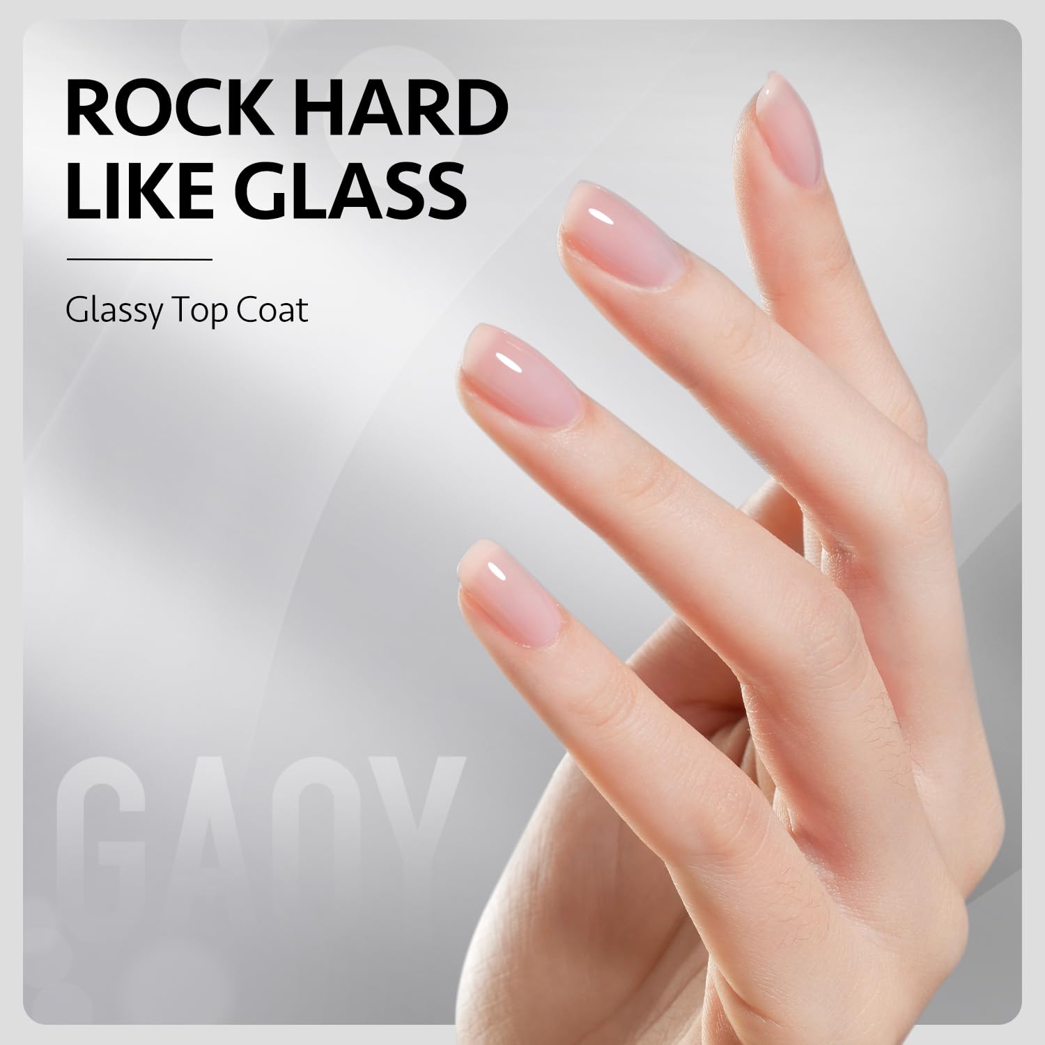 GAOY gel modelador en botella, forma uñas fuertes y duraderas.