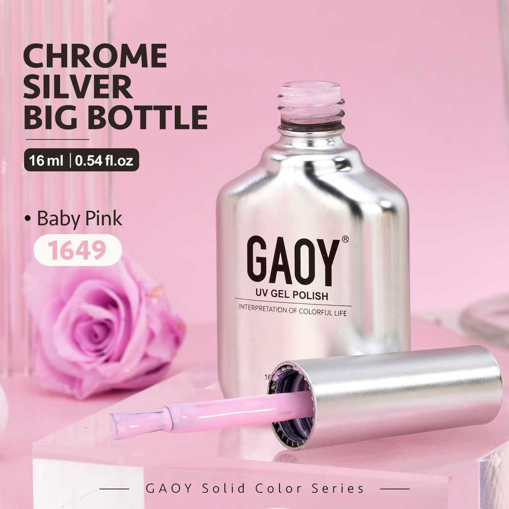 GAOY gel pastel rosa: arte de uñas en casa paso a paso.