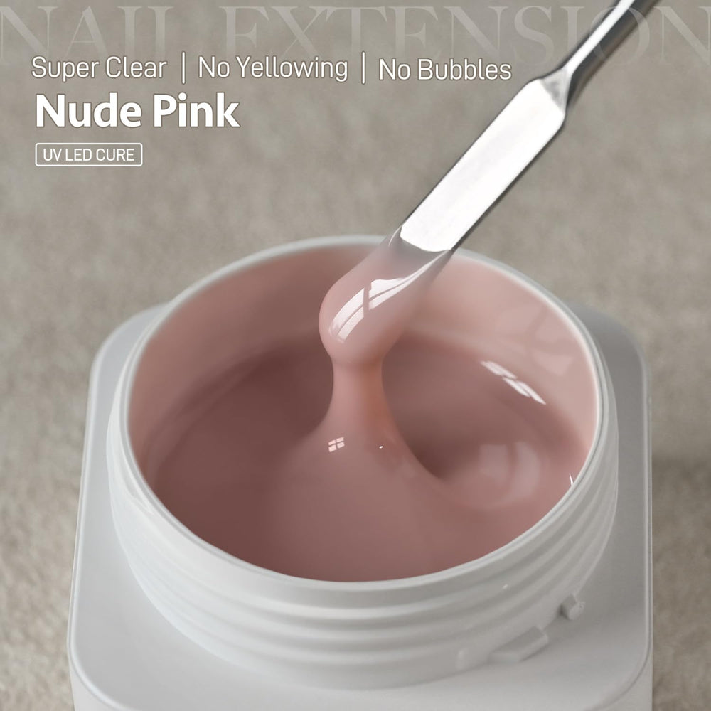 GAOY gel poligel cristal Nude Pink 03 para manicura duradera