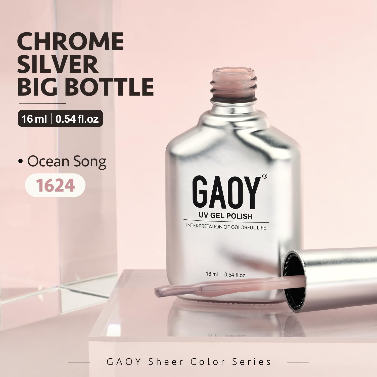 GAOY gel tono piel translucido para arte de uñas casero.