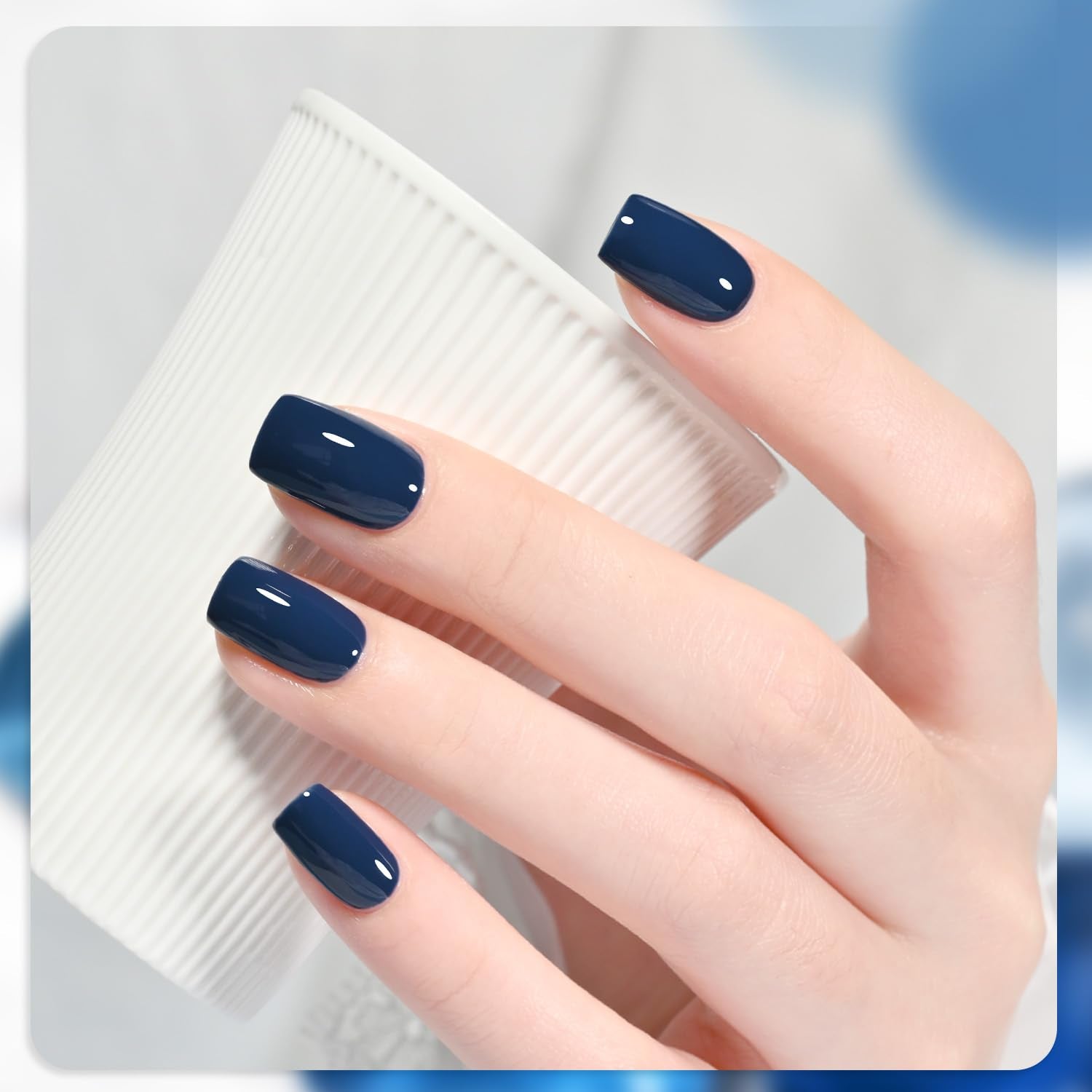 GAOY Gel Uñas Azul Bebé para tono suave y refrescante.