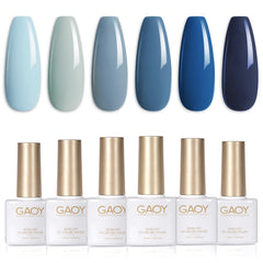 GAOY Gel Uñas Azul Navy con acabado duradero y brillo.