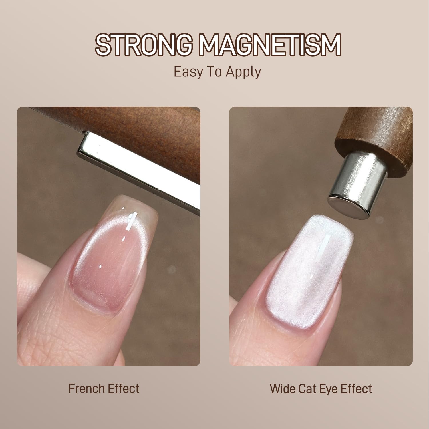 GAOY imán mango largo facilita sujetar y maniobrar la manicura en casa.