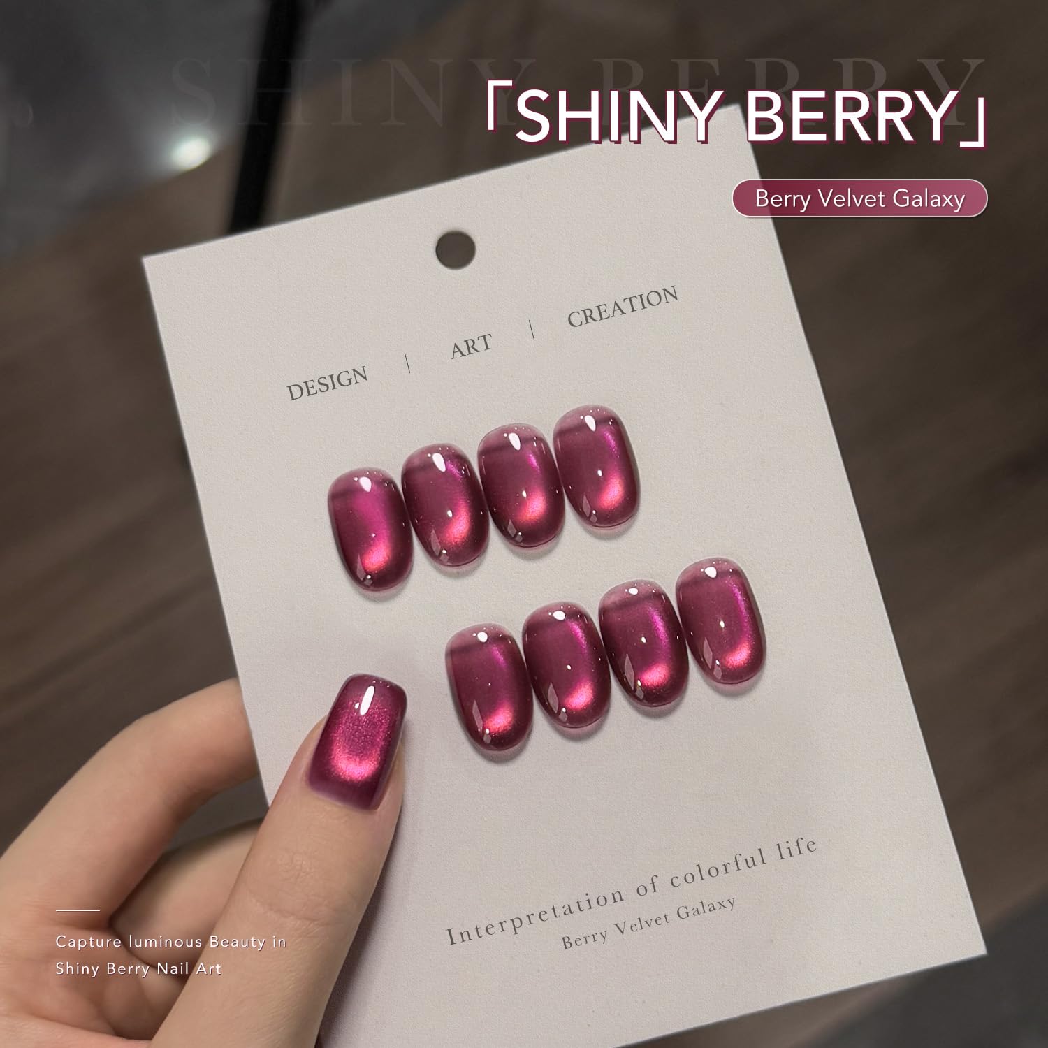 GAOY imán ojo-gato para crear patrones en uñas rosa brillante