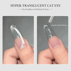 GAOY Imán para ojos de gato muestra patrón único antes del curado para arte personalizado.