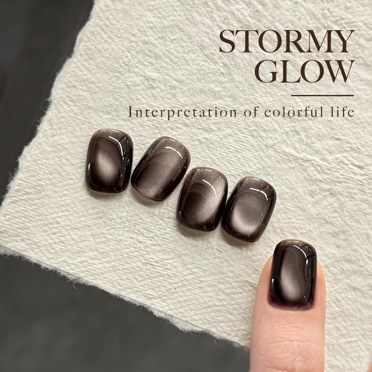 GAOY Jelly Black Cat Eye, ideal para manicura casera con acabado profesional