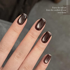GAOY Jelly Black Cat Eye, acabado brillante tras curado con luz ultravioleta