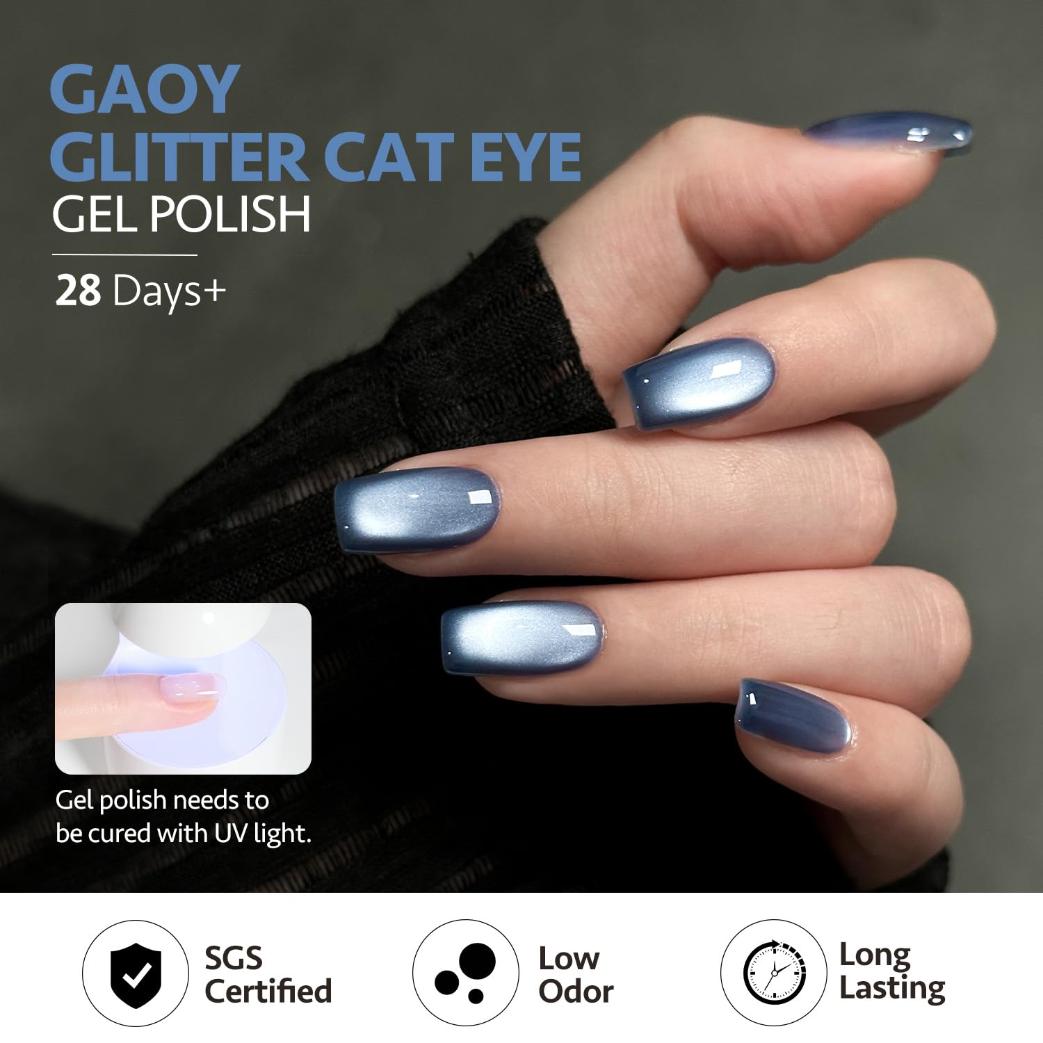 GAOY Esmalte gel ojo de gato preparado con base para mayor durabilidad