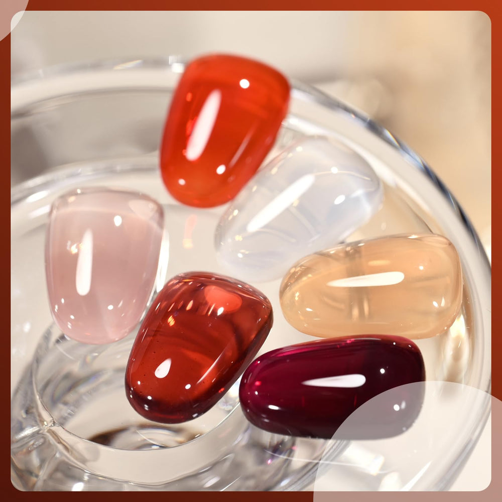 GAOY Jelly Brown: conjunto de 6 tonos para crear manicuras variadas en casa.