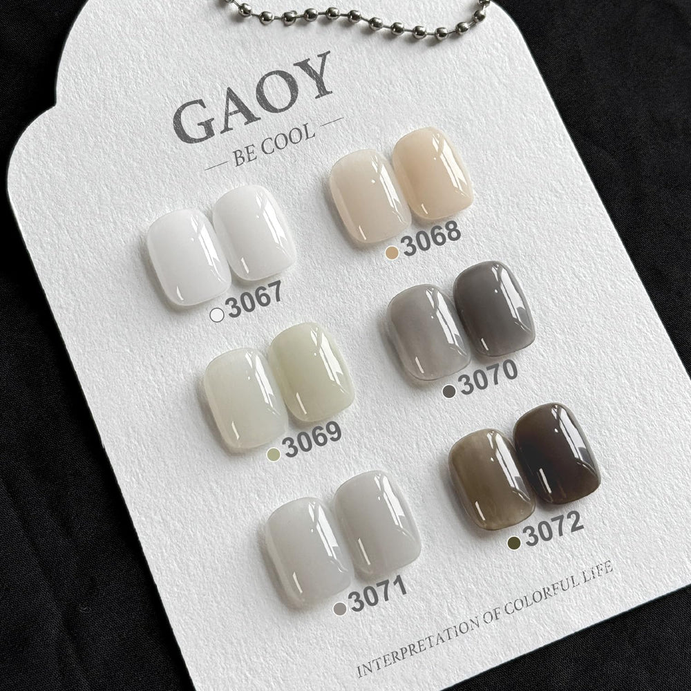 GAOY Jelly color transparente-2: verde suave para un look natural.