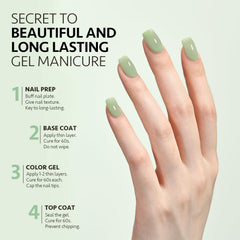GAOY Jelly Gel con acabado jelly brillante para uñas modernas.