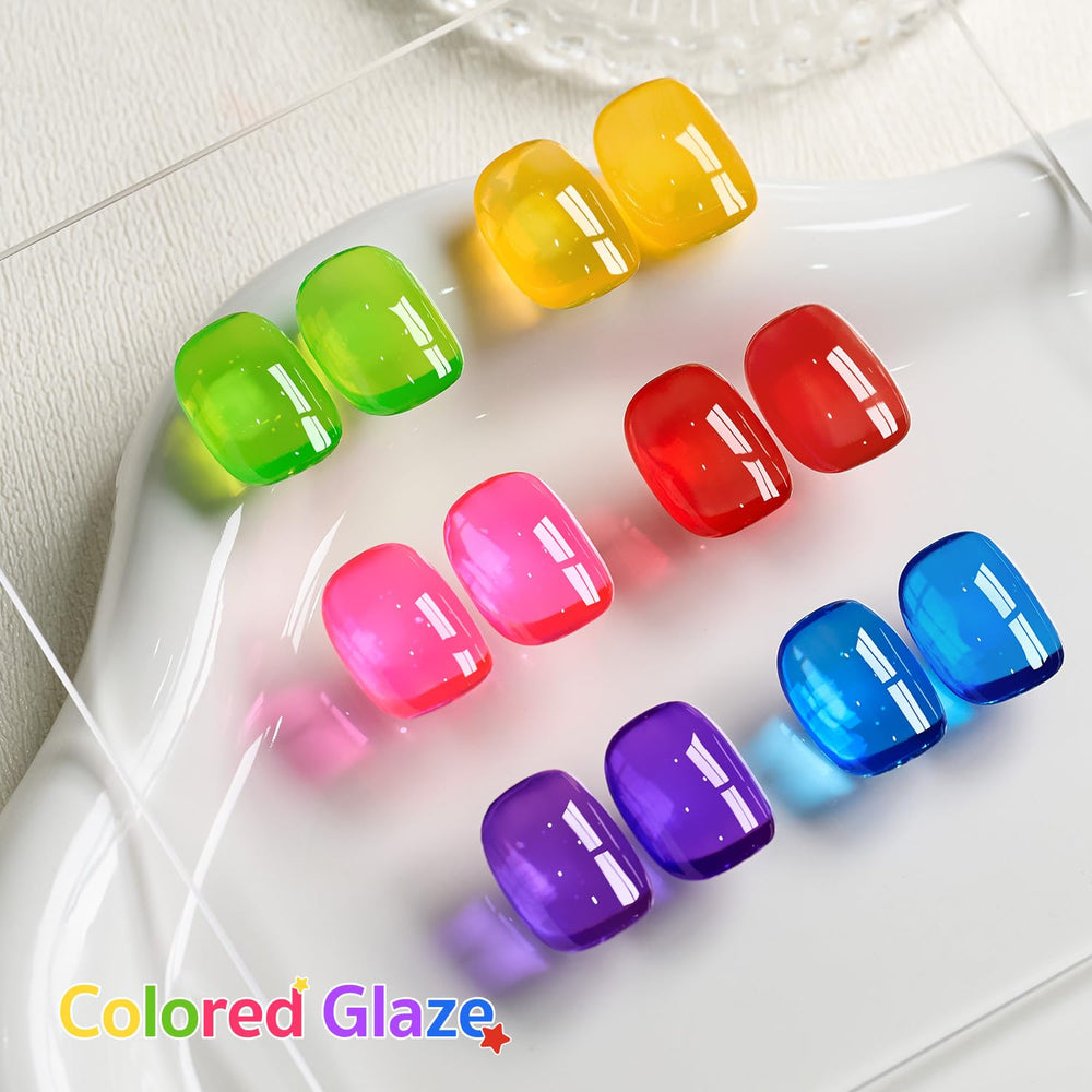 GAOY Jelly Gel morado transparente para acentos elegantes en uñas.