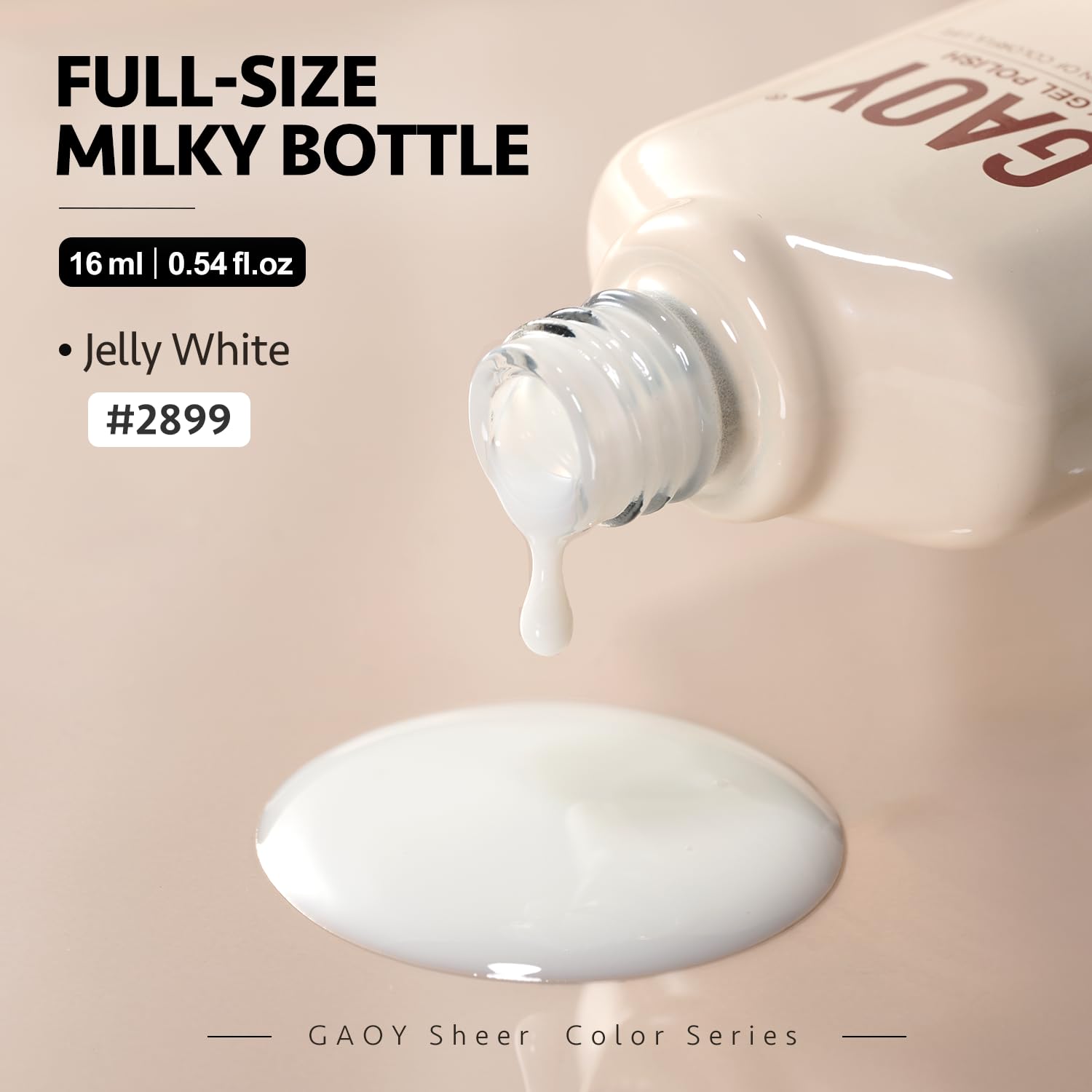 GAOY Jelly Gel retirada sencilla para manicura casera con solución suave.