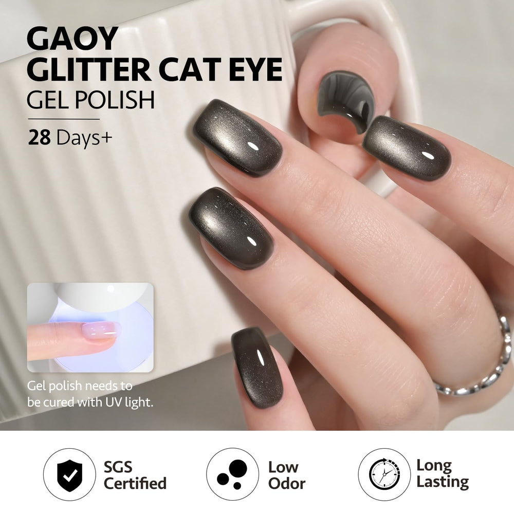 GAOY Jelly Imán Cat Eye: diseño personalizado de uñas con imán incluido