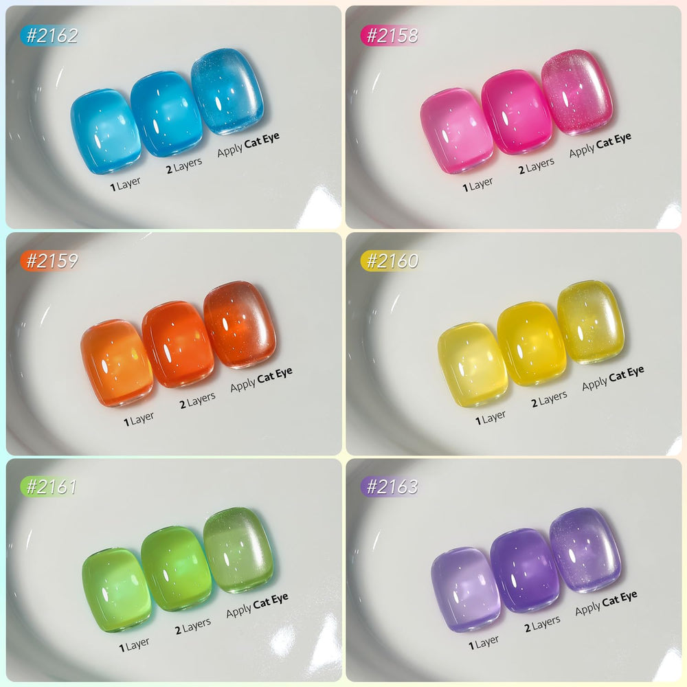 GAOY Jelly Neon Gel esmalte lavanda translúcido para uñas modernas