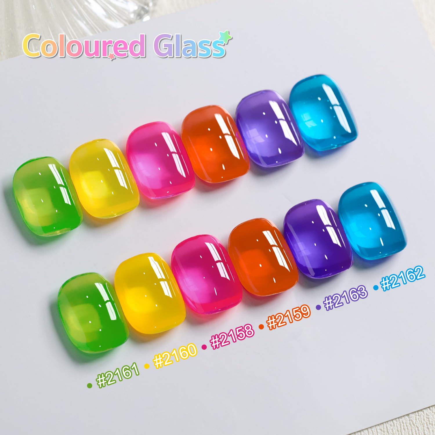 GAOY Jelly Neon Gel esmalte rosa translúcido para uñas, crea capas suaves