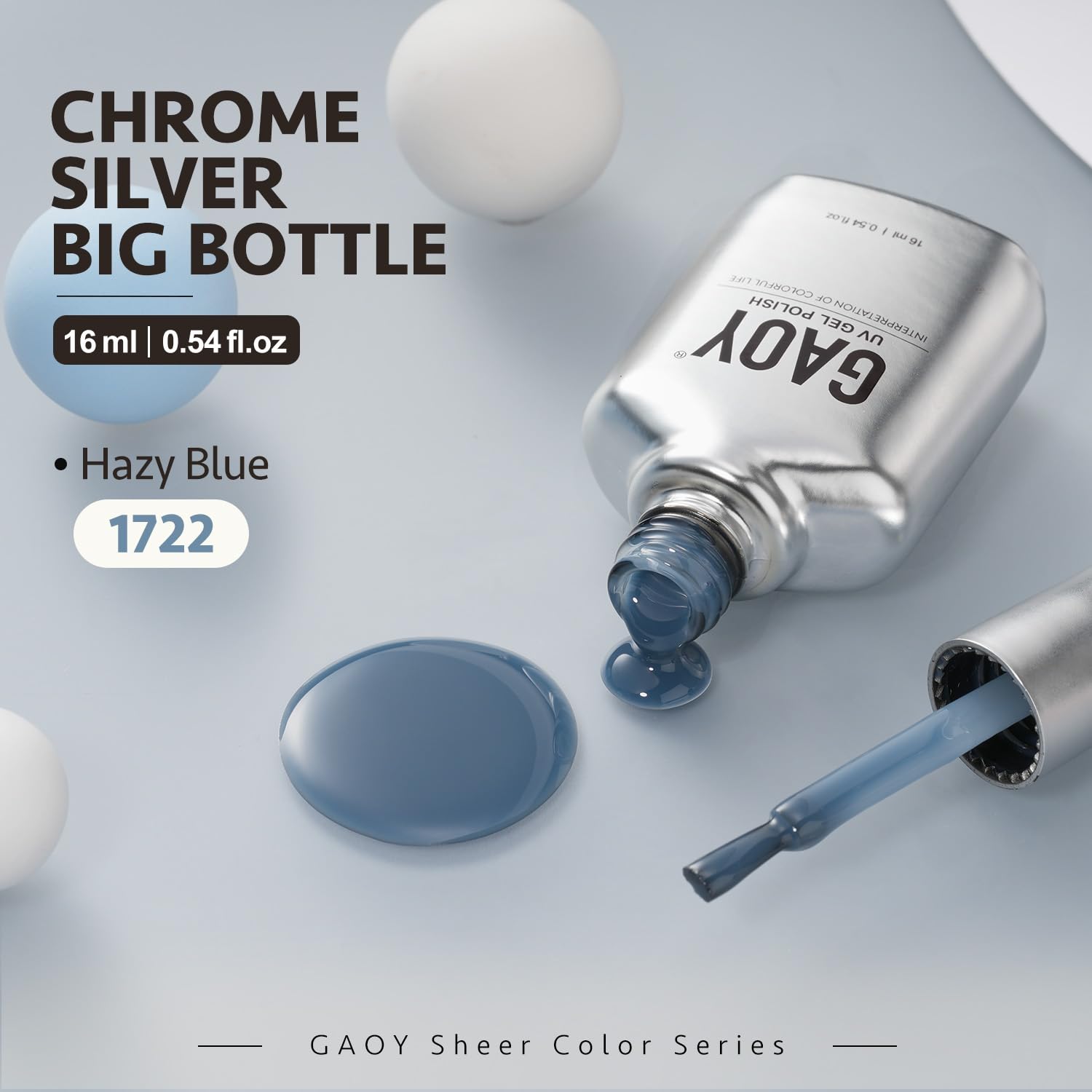 GAOY Jelly Nude Blue: retirada fácil con removedor de gel