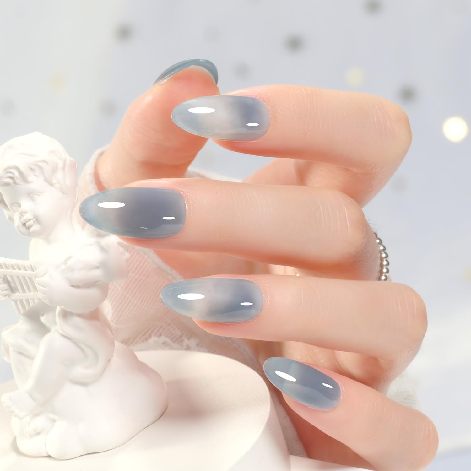 GAOY Jelly Nude Blue: textura translúcida para construir capas